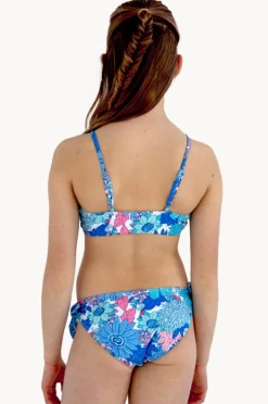 Bikini Sets|Seafolly Girls Girls Sol De Sur Tie Crop Set Blue/Pink