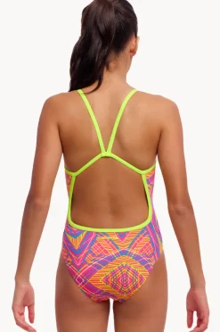 One Pieces|Funkita Girls Sound Stopper Single Strap One Piece Multi