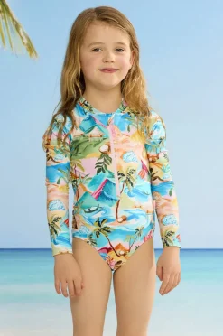 Rashies & Sunsuits|Seafolly Girls Girls South Pacific Sunsuit Multi