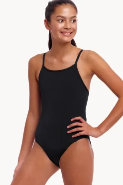 Period Swimwear|One Pieces|Funkita Girls Still Diamond Secure One Piece BLACK