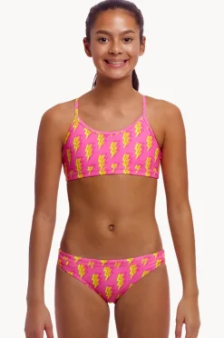 Bikini Sets|Funkita Girls Stunner Crop Set Pink/yellow