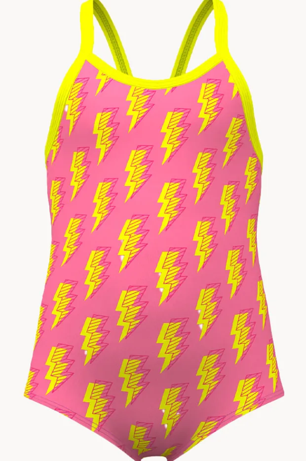 One Pieces|Funkita Girls Stunner One Piece Pink/yellow
