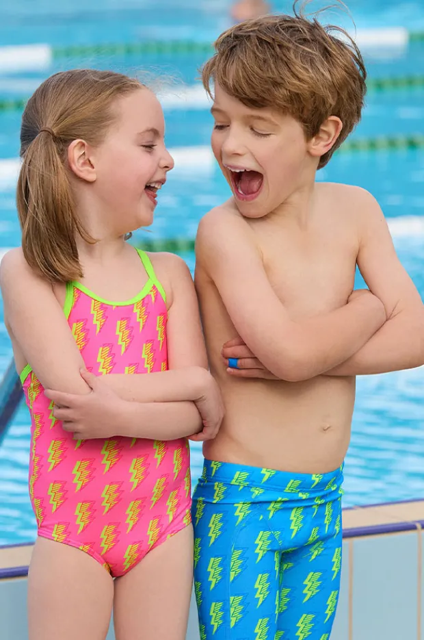 One Pieces|Funkita Girls Stunner One Piece Pink/yellow