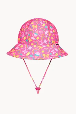 Hats|Bedhead Girls Summertime Ponytail Bucket Sunhat Hot Pink