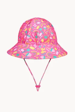 Hats|Bedhead Girls Summertime Ponytail Bucket Sunhat Hot Pink