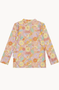 Rashies & Sunsuits|Babes In The Shade Girls Sunny Girl Suntop Orange/pink