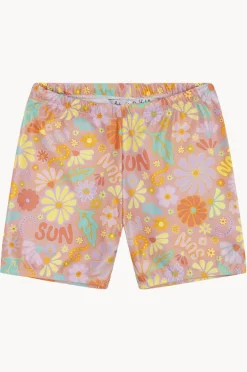 Bottoms|Babes In The Shade Girls Sunny Girl Swim Short Orange/pink
