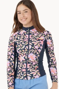 Rashies & Sunsuits|Rip Curl Girls Sunset Sky Suntop Navy