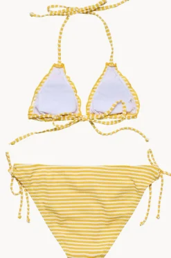 Bikini Sets|Snapper Rock Girls Sunshine Stripe Tri Set Yellow