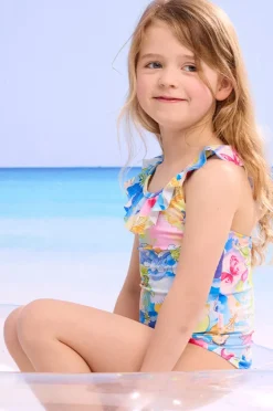 One Pieces|Seafolly Girls Girls Surrealism Frill One Piece Multi