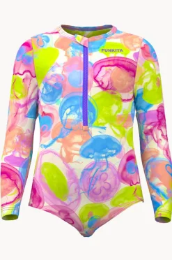 Rashies & Sunsuits|Rashies & Sunsuits|Funkita Girls Sweet Sting Sunsuit Purple/multi