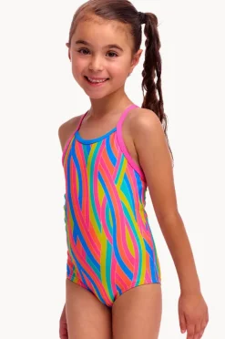 One Pieces|Funkita Girls Swirly Straws One Piece Multi
