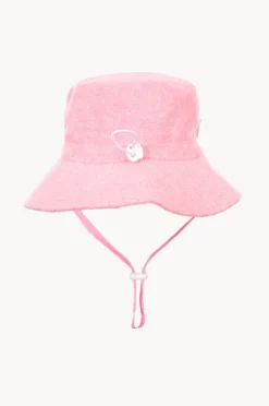 Hats|Acorn Girls Terry Towelling Bucket Hat Light pink