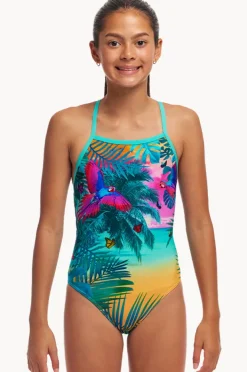 One Pieces|Funkita Girls The Beach Strapped In One Piece Multi