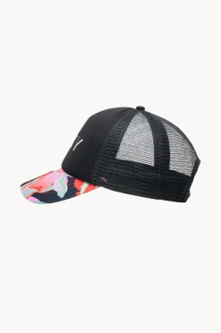 Hats|Roxy Girls The Moves Floral Honey Coconut Cap Black/multi