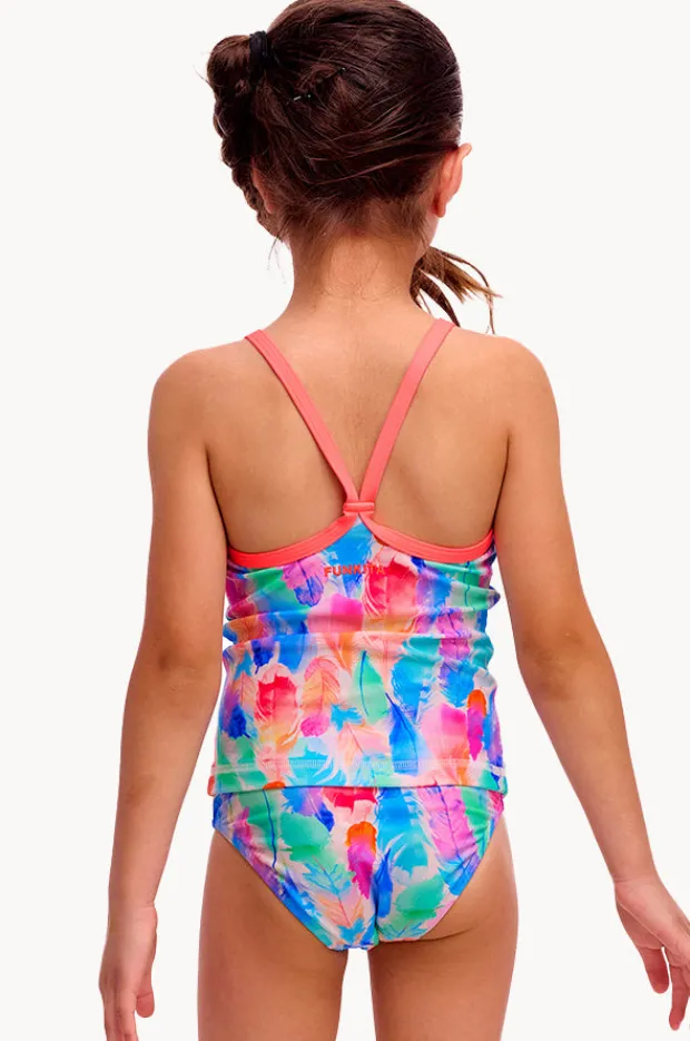 Tankini Sets|Funkita Girls Tickle Pink Tankini Set Blue/natural