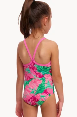 One Pieces|Funkita Girls Tropic Palm One Piece Pink/green