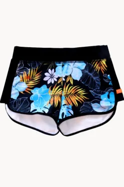 Boardshorts|Salty Ink Girls Tropicana Boardshort Black