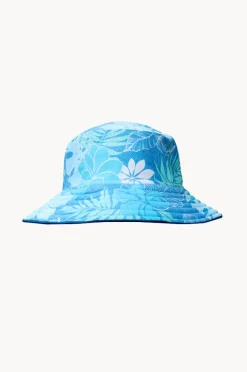 Hats|Salty Ink Girls Tropicana Bucket Hat Blue