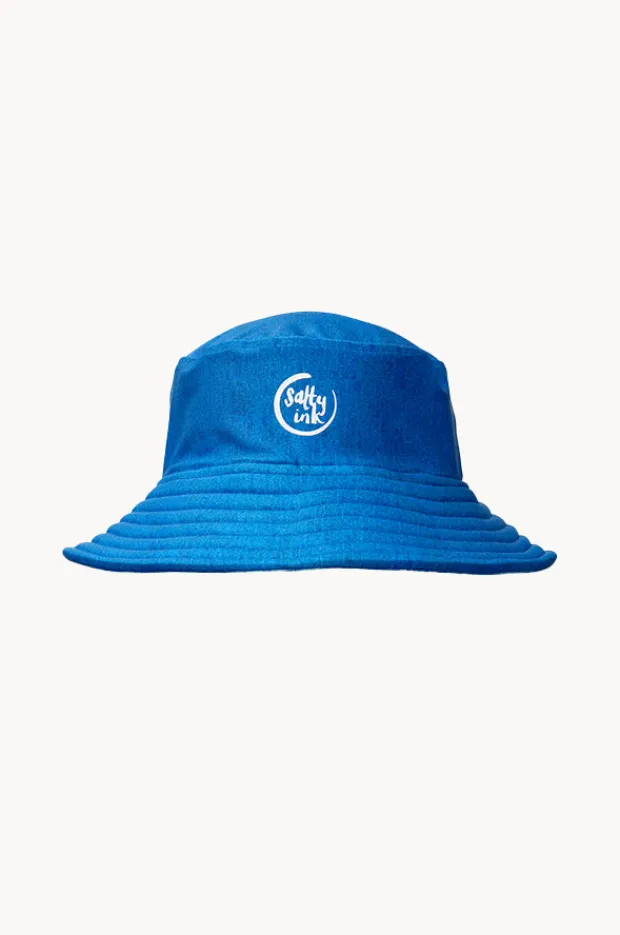 Hats|Salty Ink Girls Tropicana Bucket Hat Blue