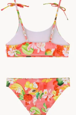 Bikini Sets|Seafolly Girls Girls Tropique Tie Crop Set Pink/Multi