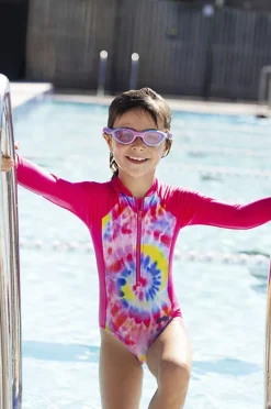 Rashies & Sunsuits|Rashies & Sunsuits|Zoggs Girls Twister Sunsuit Pink/Multi