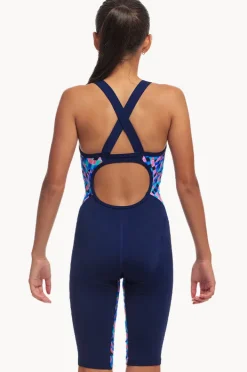 Legsuits|Funkita Girls Warp Tour Fast Legs One Piece Blue/pink