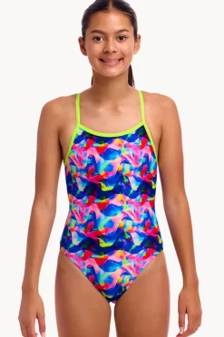 One Pieces|Funkita Girls Wet Wave Single Strap One Piece Multi