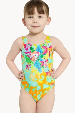 One Pieces|Zoggs Girls Wildwood Scoopback One Piece Pink/multi
