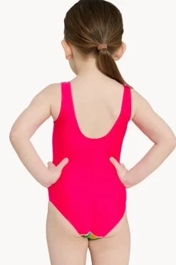 One Pieces|Zoggs Girls Wildwood Scoopback One Piece Pink/multi