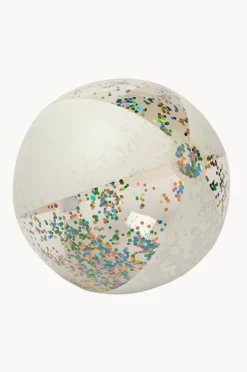 Pool Inflatables|Sunny Life Glitter Cotton Candy Inflatable Beach Ball White/Clear