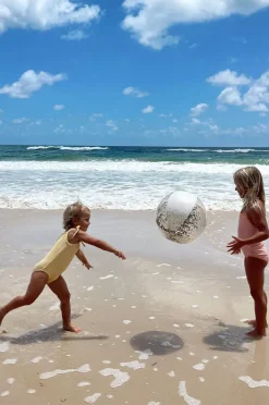 Pool Inflatables|Sunny Life Glitter Cotton Candy Inflatable Beach Ball White/Clear