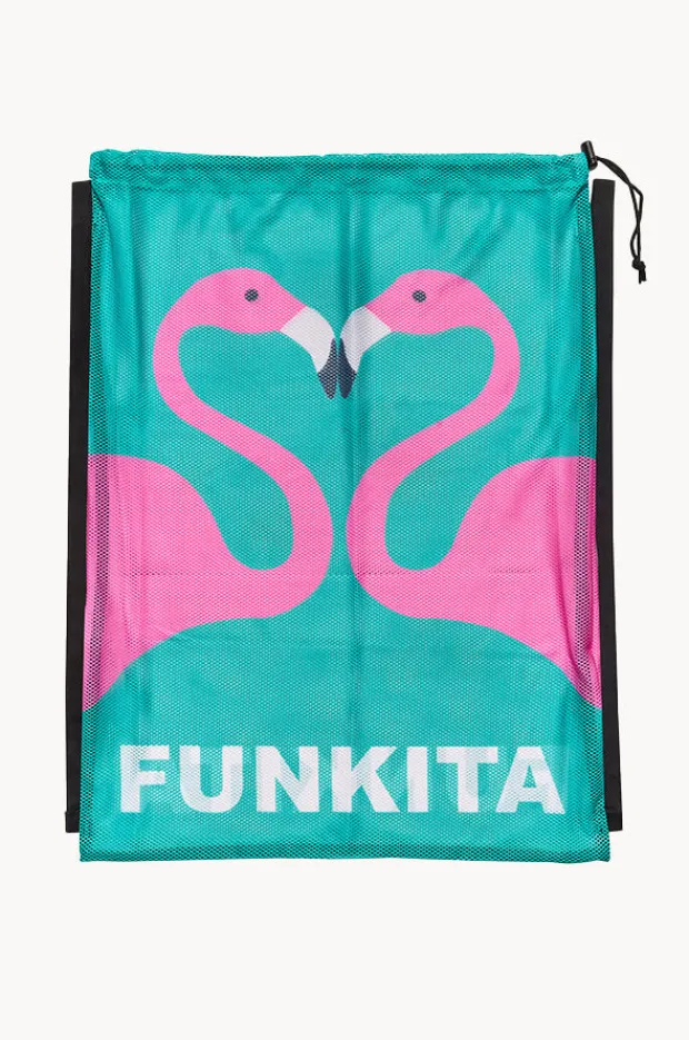 Sport Bags|Bags|Funkita Go Flamingo Mesh Gear Bag Teal/pink
