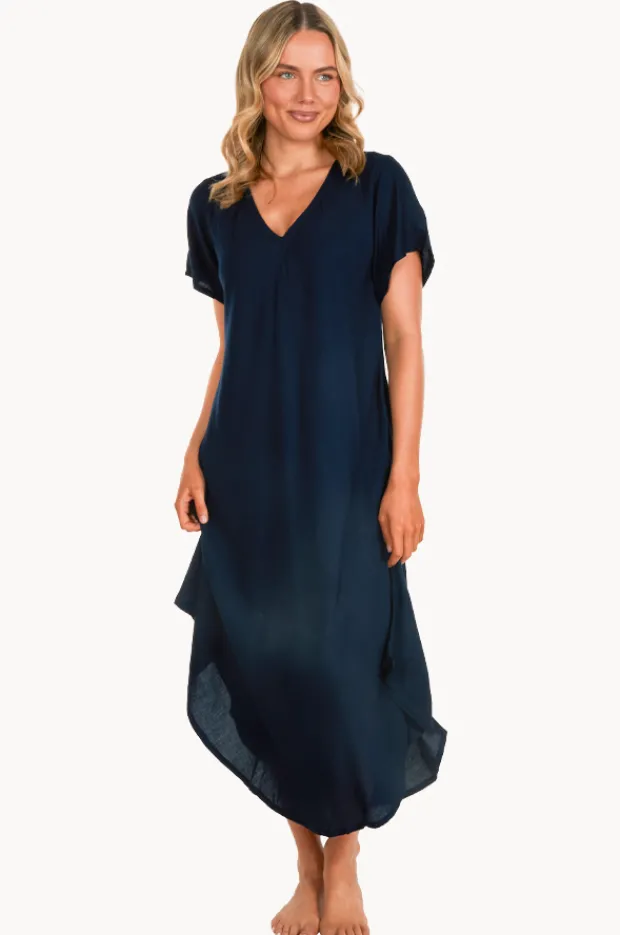 Dresses|Bodacious Great Harbour Cap Sleeve Dress Navy