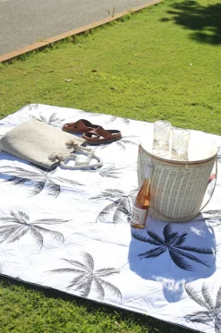 Picnic Vibes|Good Vibes Havana Picnic Mat White/black
