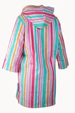 Towel Robes & Ponchos|Towel Robes & Ponchos|Back Beach Co Hawaiian Stripe Hooded Towel Robe S/M Blue/natural
