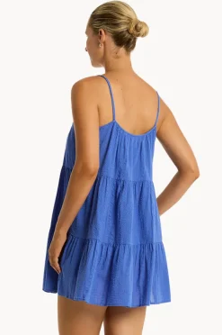 Dresses|Sea Level Heatwave Short Sundress Blue