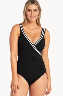 One Pieces|Jantzen Heritage Cross Over One Piece BLACK