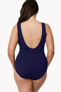 One Pieces|Jantzen Heritage Square Neck One Piece Ink