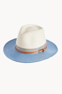 Headwear|Cancer Council Australia Heritage Town & Country Adjustable Fedora Ice blue