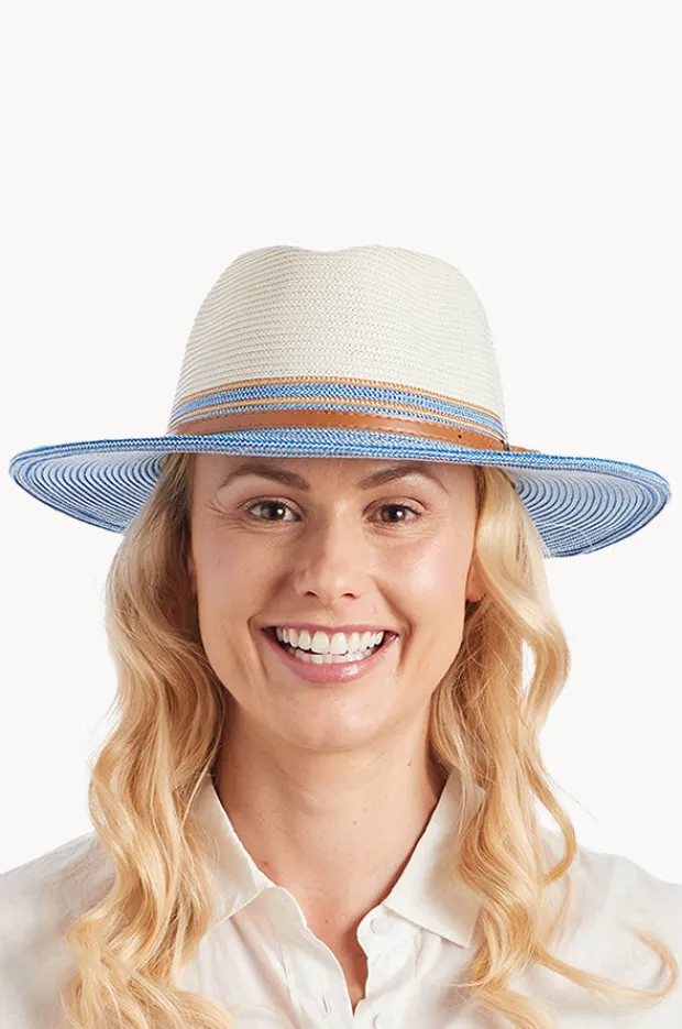 Headwear|Cancer Council Australia Heritage Town & Country Adjustable Fedora Ice blue