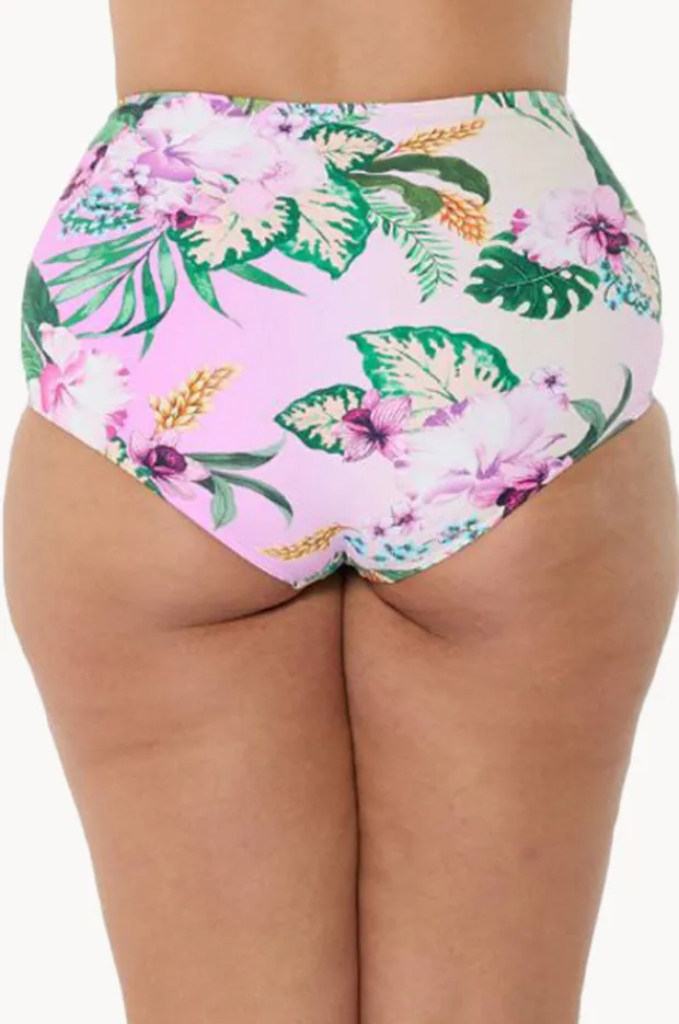 Bottoms|Capriosca Honolulu High Waisted Pant Purple/green