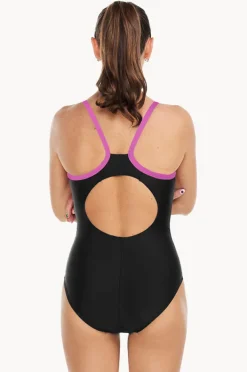 One Pieces|Speedo Hyperboom Thinstrap Muscleback One Piece Black/arctic