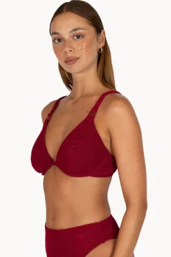 Bikini Tops|Baku Ibiza D/DD Cup Underwire Tri Scarlet