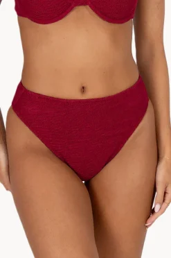 Bottoms|Baku Ibiza High Leg Pant Scarlet