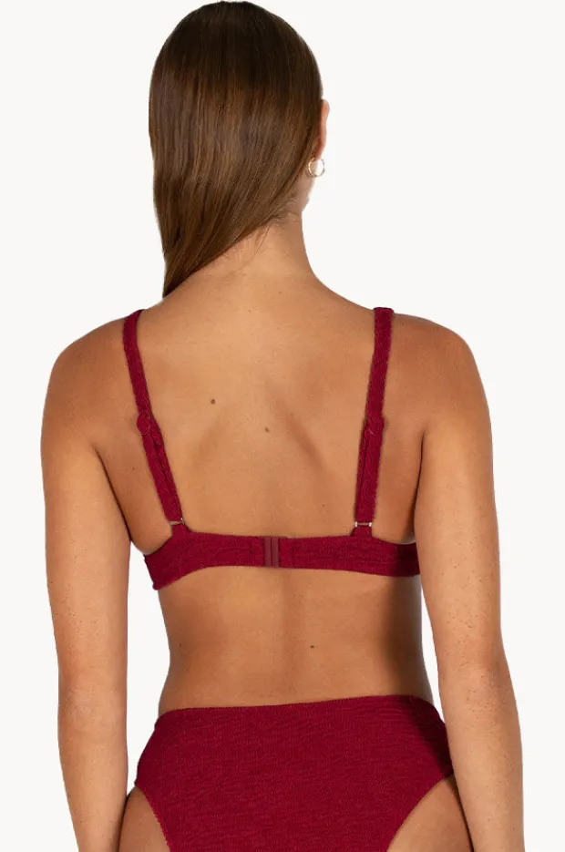 Bikini Tops|Baku Ibiza Ring Front Bra Scarlet