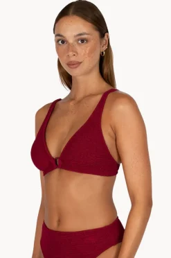 Bikini Tops|Baku Ibiza Ring Front Bra Scarlet