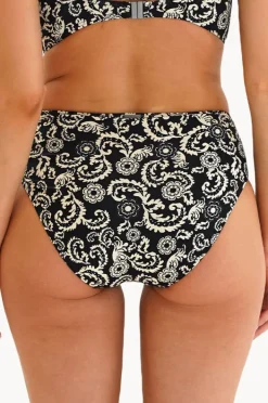 Bottoms|Moontide Imperial High Ruched Front Pant Black