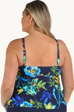 Tankini Tops|Maxine Vineyard Tiered Tankini Separate + Indigo
