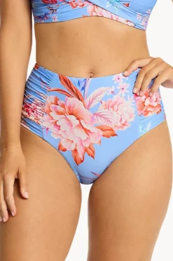 Bottoms|Sea Level Indochine Gathered High Waist Pant Light blue